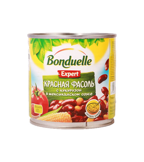 Изображение Фасоль красная с кукурузой в мекс соусе Bonduelle 425мл ж/б ключ
