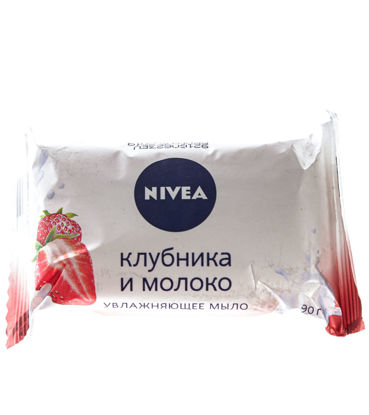 Изображение Увлажняющее мыло  Nivea "Клубника и молоко"р
