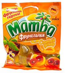 Изображение Жевательный мармелад сочный центр Мамба 70гр 24шт Шторк