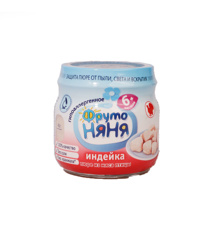 Изображение ФН Пюре мясное "ИНДЕЙКА" для питания раннего возраста 80гр, 730дней