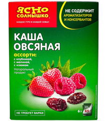 Изображение Каша Ясно Солнышко Ассорти (мал,изюм )270гр