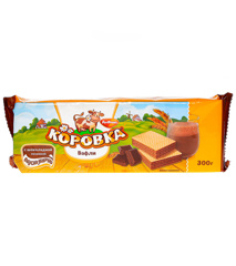 Изображение ВАФЛИ Коровка шоколад 300г Рот Фронт