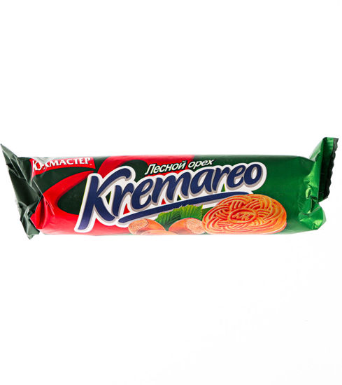 Изображение Печенье КУХМАСТЕР "KREMAREO" сах. с орех.начинкой 100г
