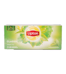 Изображение ЧАЙ ЗЕЛЕНЫЙ LIPTON CLASSIC GREEN TUCK IN 24Х25ПАКХ1.7Г (шт.)