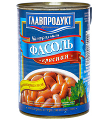 Изображение ГЛАВПРОДУКТ Фасоль красная ж/б 400г*12
