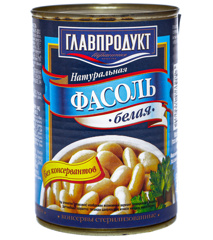 Изображение ГЛАВПРОДУКТ Фасоль белая ж/б 400г*12
