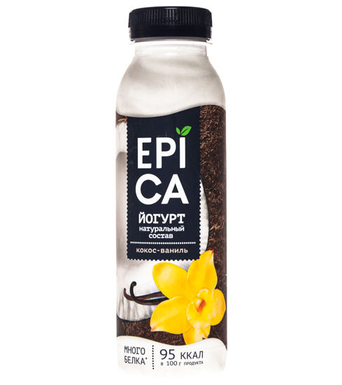 Изображение EPICA 290г Йогурт питьевой с кокосом и ванилью 3,6%