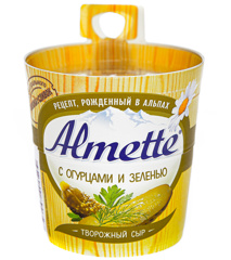 Изображение "Сыр творожный ""Альметте"" с огурцом "