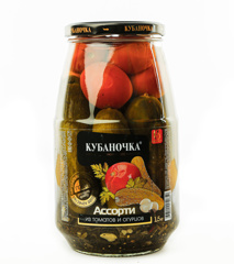 Изображение Ассорти из томатов и огурцов "Кубаночка" с/б 1600г