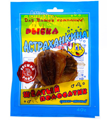Изображение Желтый полосатик сушеный Астраханкина рыбка 40г м/у