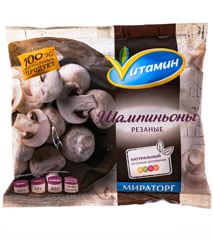 Изображение Шампиньоны резан. с/м 400г*20 (8кг) Vитамин Россия