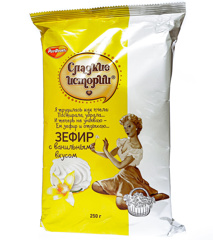 Изображение Зефир Сладкие истории Зефир с ванильным вкусом РФ 250г ф/п