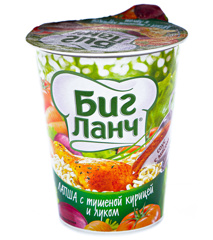 Изображение Лапша б/п БИГ ЛАНЧ с тушеной курицей и луком 65г стак.