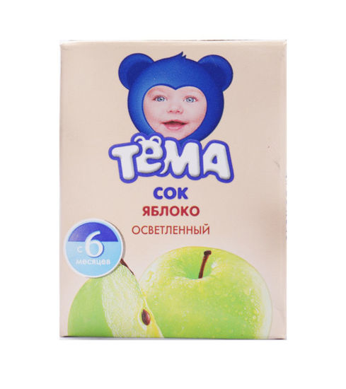 Изображение ТЕМА Сок Яблочный осветленный 200мл TBA, 365дней