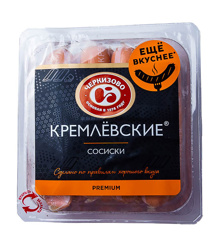 Изображение Кремлевские сосиски ц/о з/а лоток 500г ШТУКА ЧМПЗ