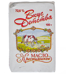 Изображение Масло Крестьянское 100г Вкус детства