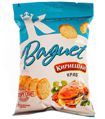 Изображение Сухарики Baguet Краб Кириешки 50г