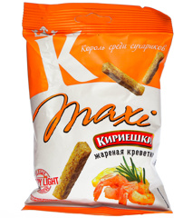 Изображение Сух.Кириешки Maxi 60г/40 жареная креветка