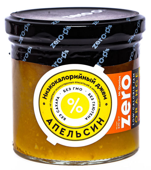 Изображение Джем Mr.DjemiusZERO низкокалор-й  270г. АПЕЛЬСИН (эритрит,стевия) без ГМО,безлютена