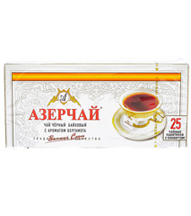 Изображение Чай черн. АЗЕРЧАЙ байхов. С бергамотом 25п.