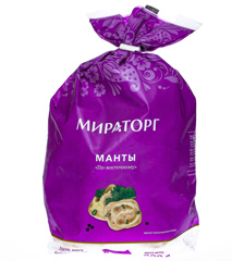 Изображение Манты По-восточному с/м пакет 800г*8 (6,4кг) Мираторг Брянск 365сут