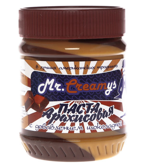 Изображение Паста арахисовая с шоколадом 340г, Mr.Creamys