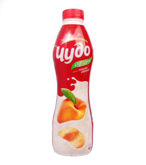 Изображение Йогурт питьевой "ЧУДО" 2,4% Персик-абрикос 690г Бут.
