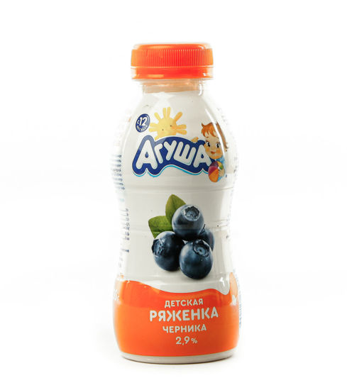 Изображение Ряженка Агуша 2,9% Черника 200г