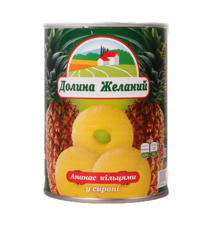 Изображение Ананас кольца Долина Желаний 580г ж/б