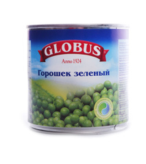 Изображение Горошек зеленый "Нежный" ТМ "Глобус" ж/б, 425мл