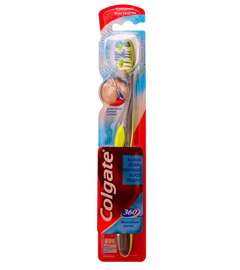 Изображение Зуб.щетка Colgate 360 Межзубная Чистка ср.жест.
