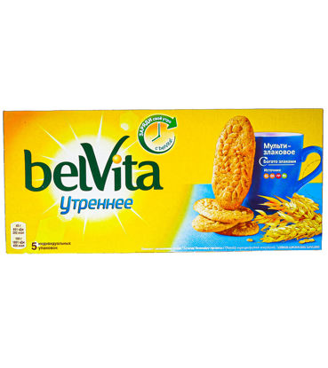 Изображение Печенье BelVita Утреннее витаминизированное со злаковыми хлопьями  225г