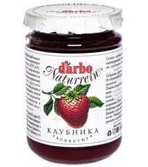 Изображение Конфитюр DARBO Клубника 450г