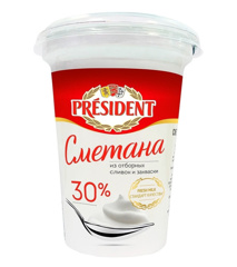 Изображение 1705 Сметана  Президент 350г 30%