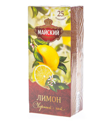 Изображение  Чай Майский Лимон 25п черн.