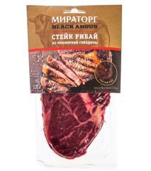Изображение 1080 Стейк Рибай говяжий охл 320г*6 (1,92) ВА Мираторг Б