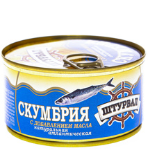 Изображение 8557 Скумбрия Штурвал с доб.масла 185г ж/б ключ
