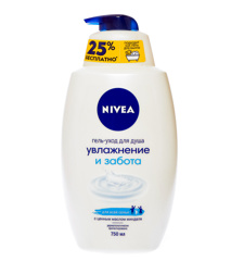 Изображение NIVEA жен._Гель-уход для душа  "Увлажнение и забота" 750 мл