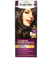 Изображение Palette Стойкая крем-краска C6 Холодный средне-русый/10шт