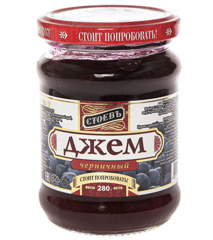 Изображение Джем Стоевъ 280г Черничный с/б