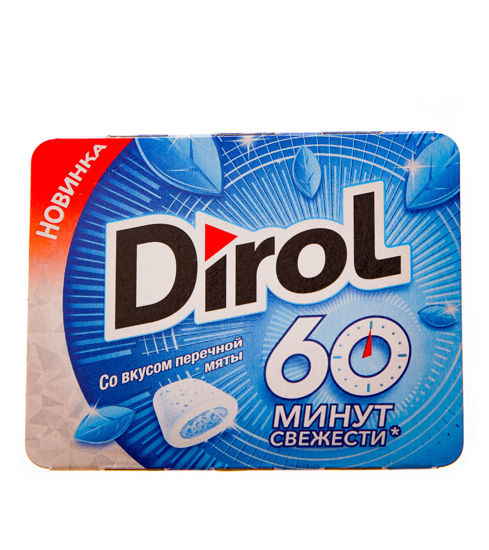 Изображение Жеательная резинка Dirol 60минут б/с со вкусом перечной мяты 16г