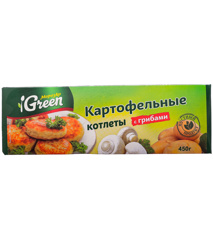 Изображение Котлеты картоф.сриб  Морозко Green/замОвощ/ПКМ/450/16