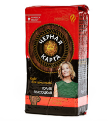 Изображение Кофе молотый Черная Карта д/чашки 250г