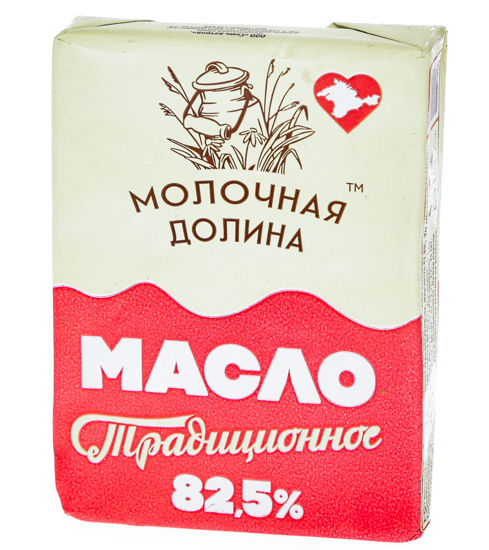 Изображение Масло Молочная Долина Традиционное 82,5% фас 160г