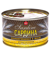 Изображение Сохраним Традиции Сардина атлант. бланш. в/м ГОСТ ключ 240г