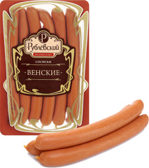 Изображение Венские сосиски 330г ШТУКА Рублев 13423