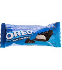 Изображение БЗМЖ 6278 Oreo Пирожное бисквитное с молочной начинкой и кусочками печенья глазированное 30г