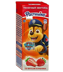 Изображение БЗМЖ 6885 Растишка Коктейль молоч.ультрапас.Клубника 2% 210г TBAslim ГК18