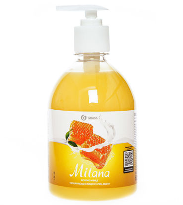 Изображение 0926 Жидкое крем-мыло "Milana" молоко и мед 0,5л