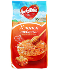 Изображение 2762 Хлопья кукурузные медовые Любятово,250 г 